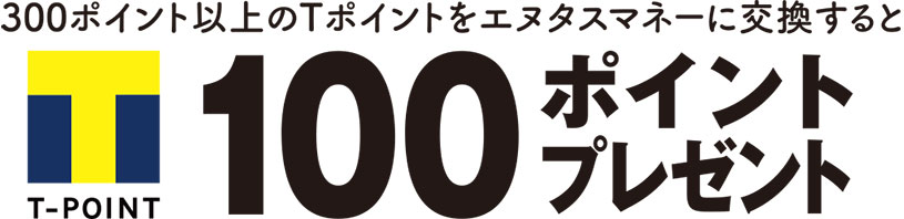 300ポイント以上のTポイントをエヌタスマネーに交換すると